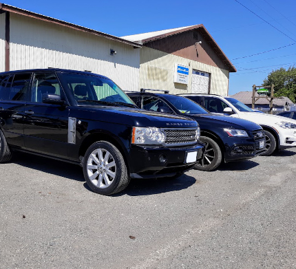 cars outside of shop